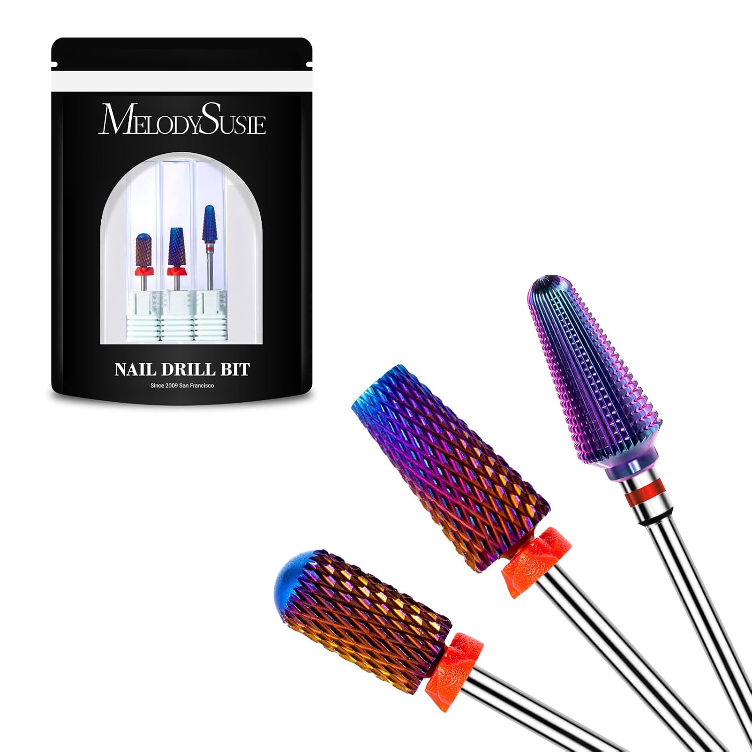 3/32 Carbide Nail Bits: 3-Piece Tungsten Drill Set
