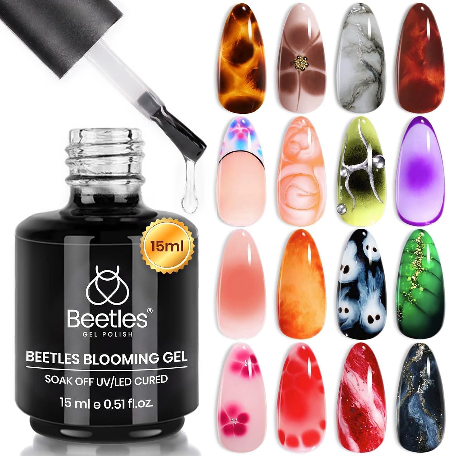 Blooming Gel for Tortoise Nails – Create Marble & Watercolor